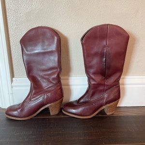 Vintage Dexter Brown Leather boots, size 5